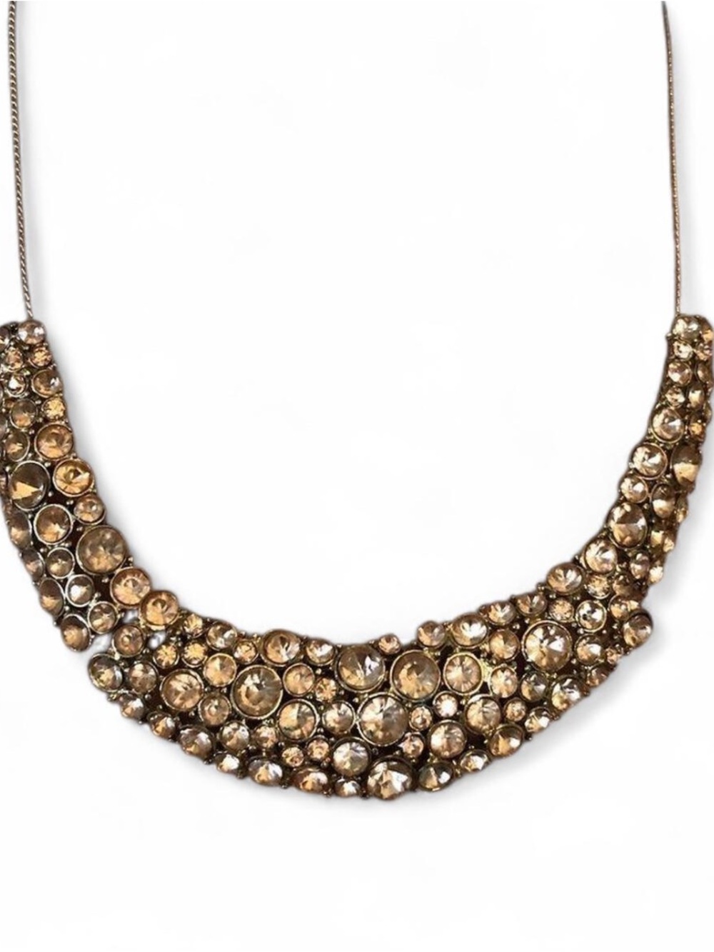 metal stone statement necklace - Picture 1 of 3